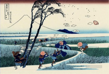  Hokusai Pintura al %C3%B3leo - ejiri en la provincia de suruga Katsushika Hokusai Japonés